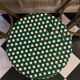 Set of 5 bistro-style bar stools in rattan and tr