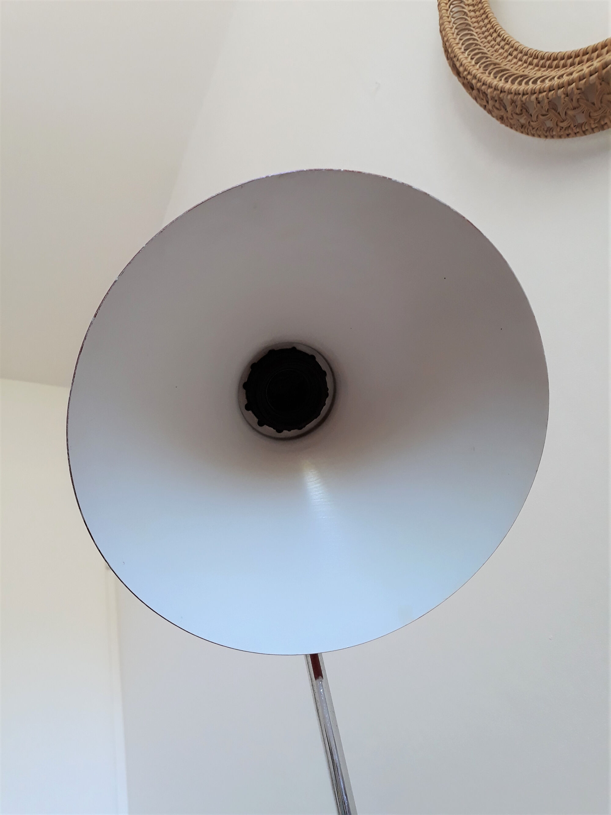 Vintage Lamp Aluminor red