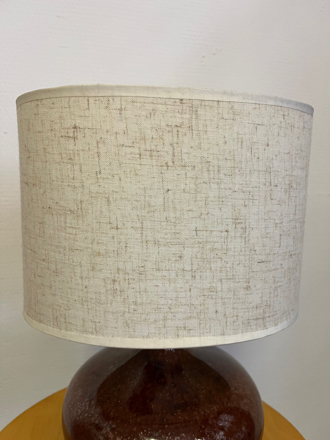 Vintage stoneware floor lamp