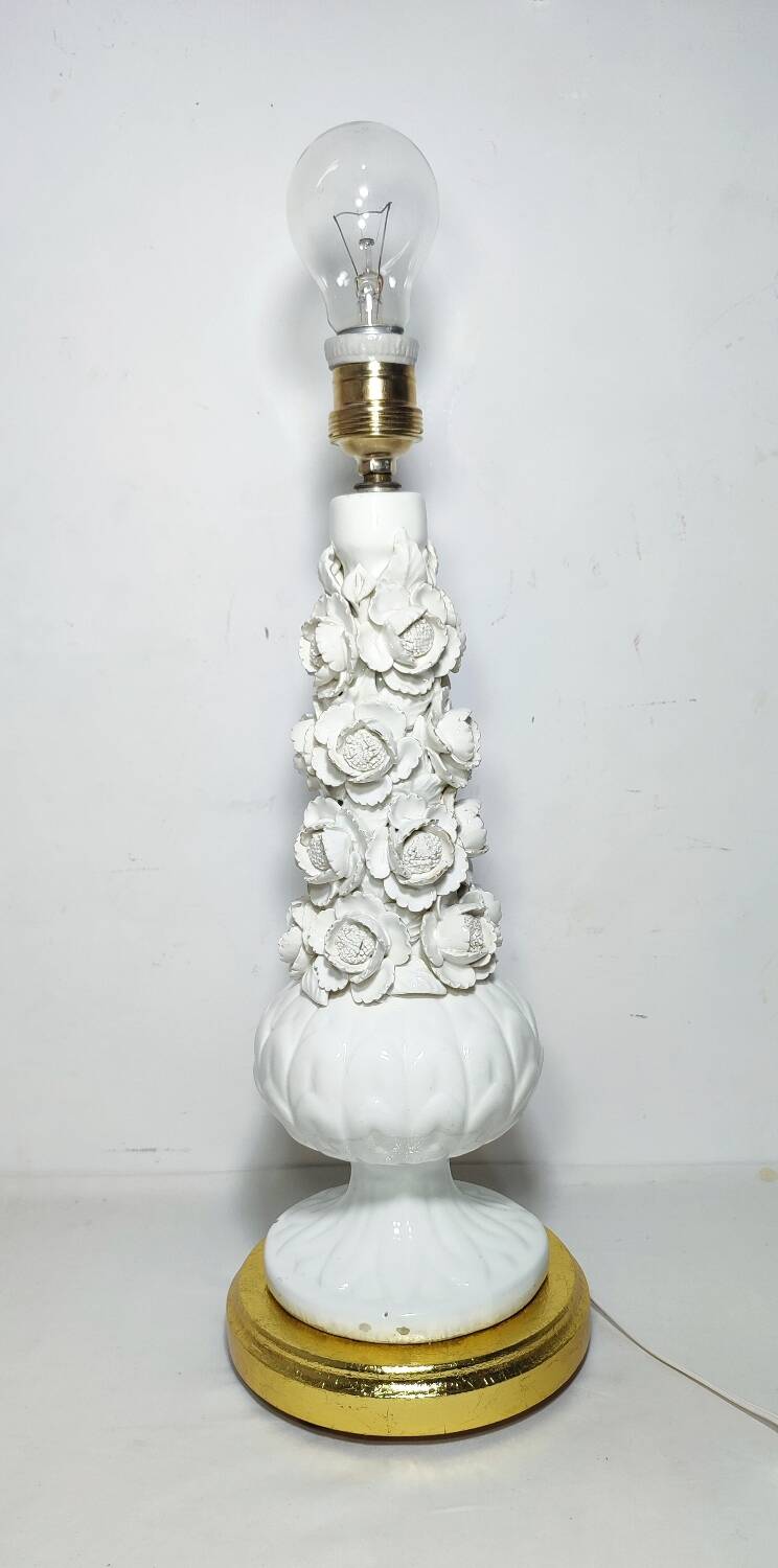 Lámpara de mesa de cerámica de Manises. España, 1970s.