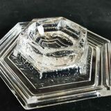 Hexagonal glass egg cup