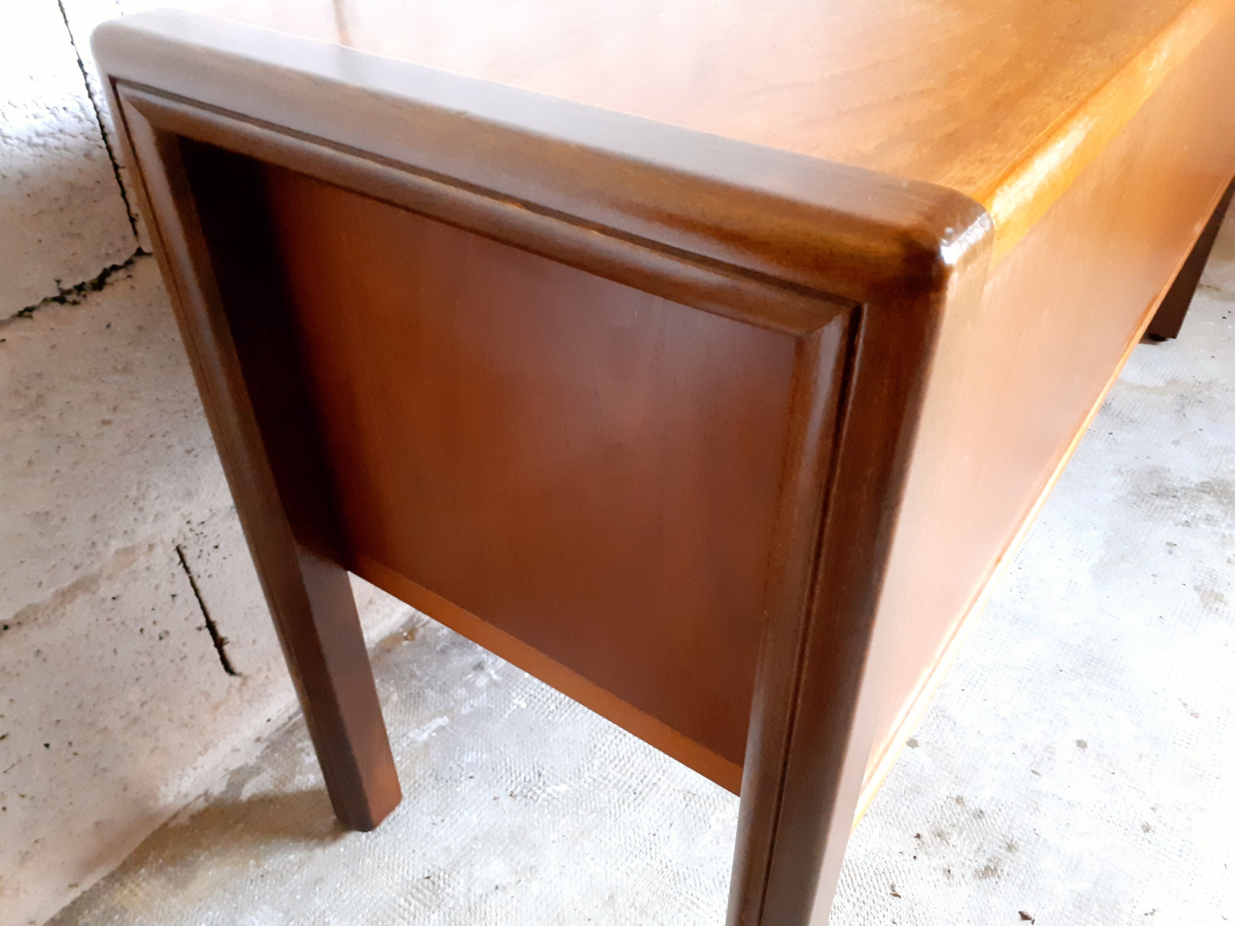 Vintage wooden storage row for office