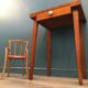 Art Deco 1940 side table compass feet