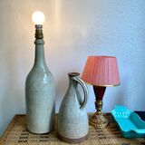 Ceramic lamp stand, fabric cable