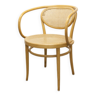 Thonet 210 R armchair honey-colored canework
