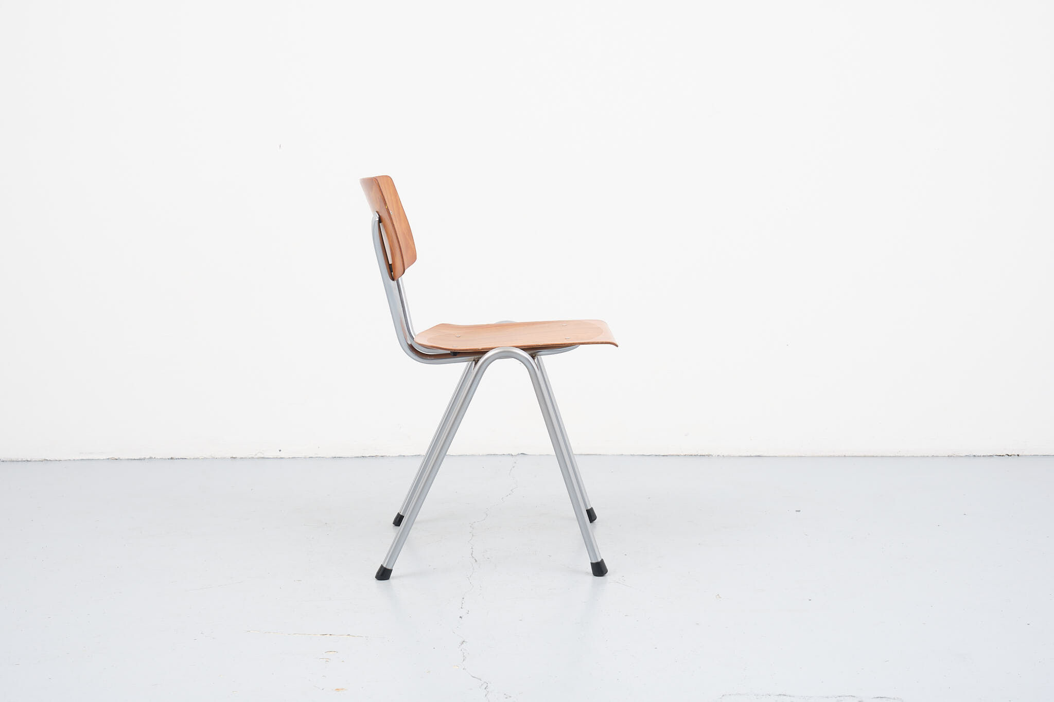 Vintage chair eromes oak chrome