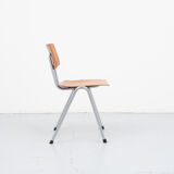 Vintage chair eromes oak chrome