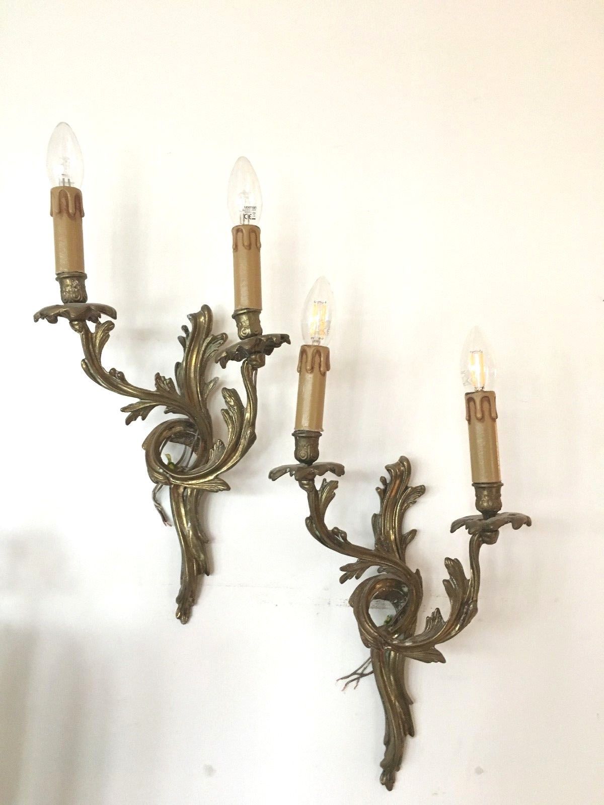 Pair of Louis XV style wall sconces