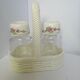 Salt shaker and vintage pepper pot