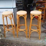 Thonet-style wooden bar stool