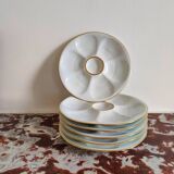 Assiettes à huîtres Haviland