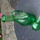 Carafe bottle blown glass glassware of biot stamped vintage