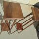 Pair of tall walnut harnesses