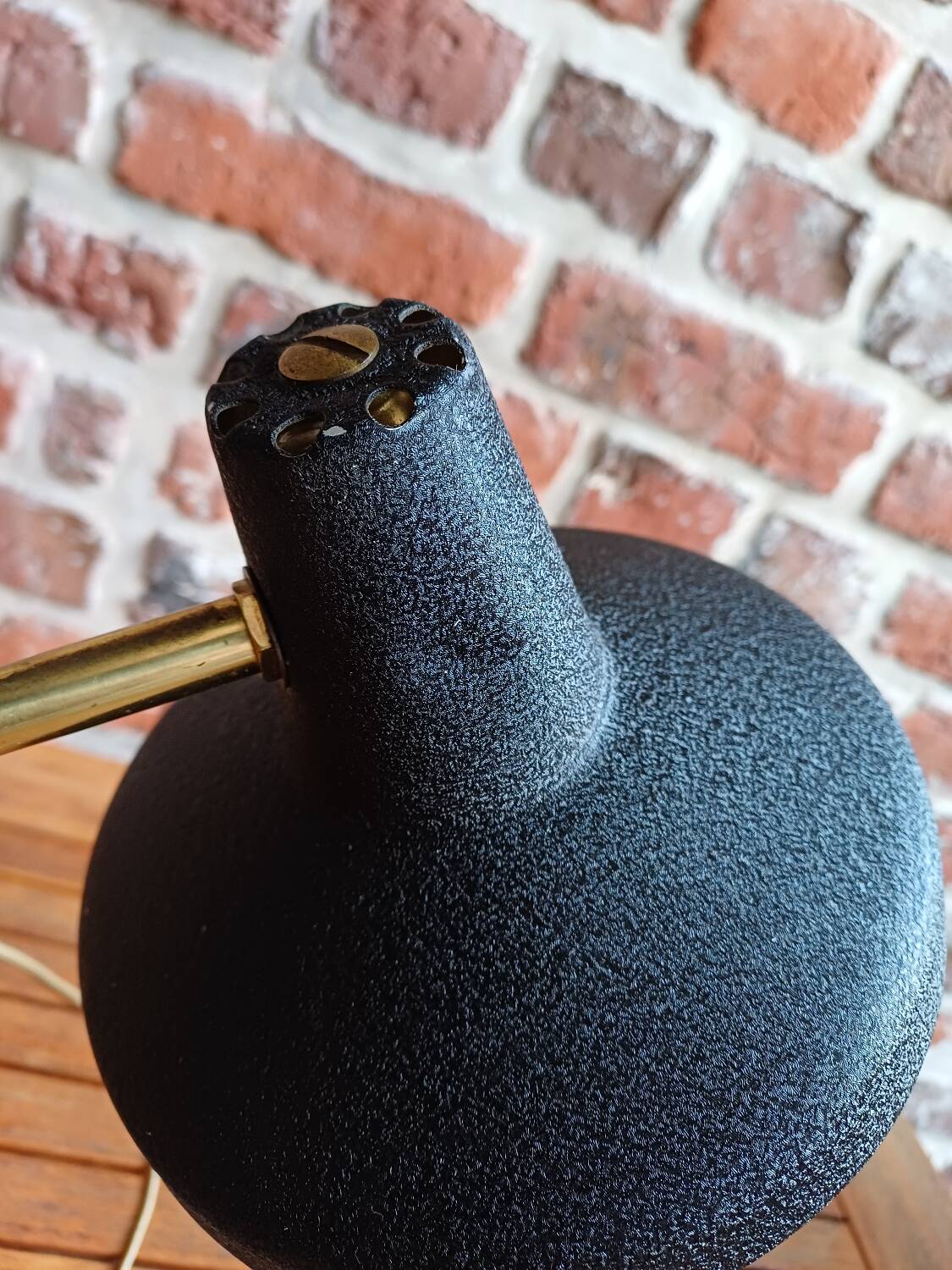 Aluminor black desk lamp 60's