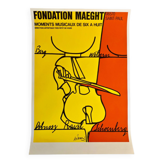 Lithograph moose maeght foundation by adami valerio