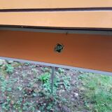 Table orange formica, 2 extensions