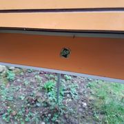 Table orange formica, 2 extensions