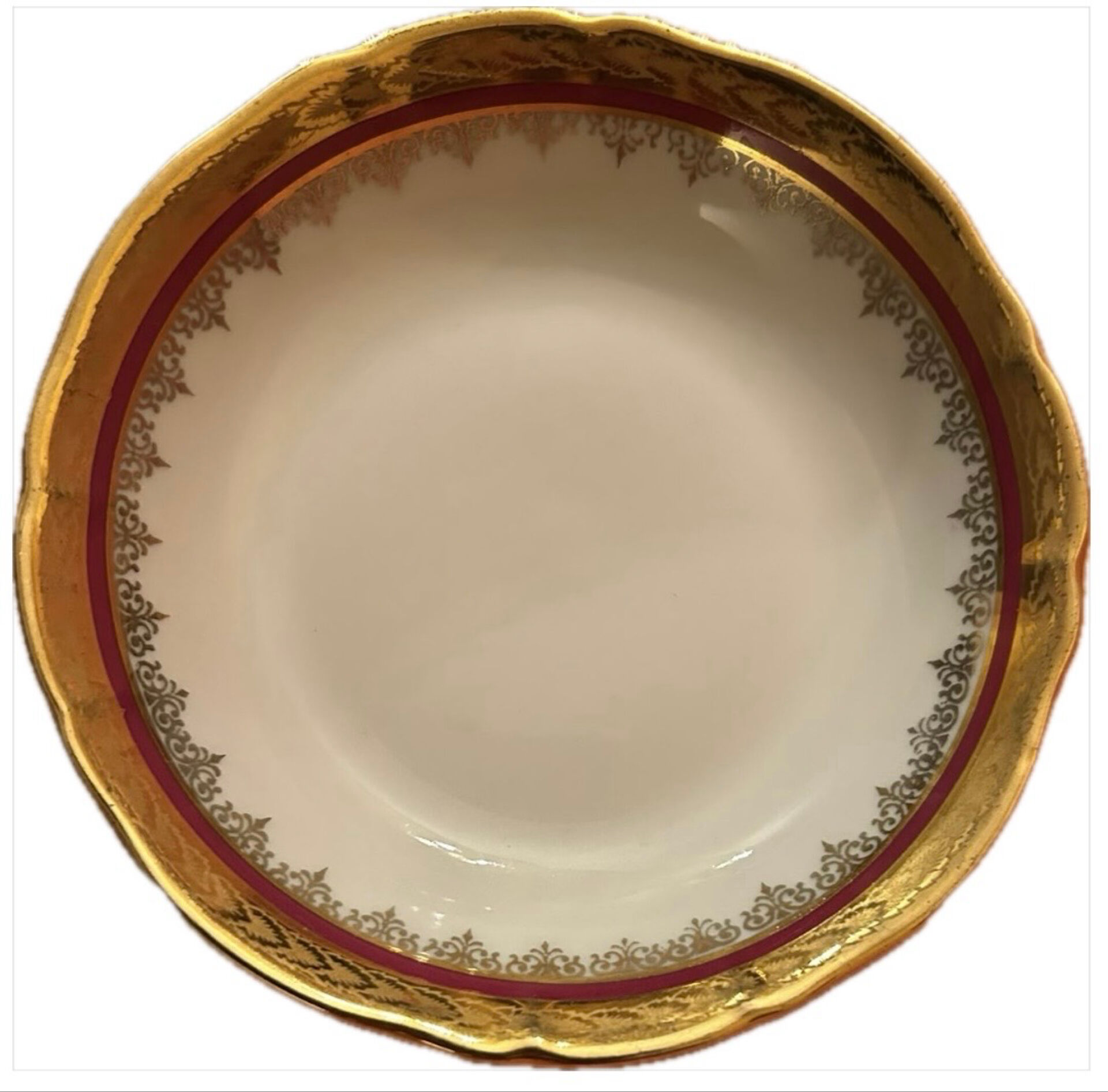 Service complet 78 pièces en porcelaine de Limoges filet or