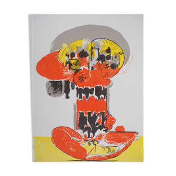 Graham Sutherland: composition in yellow and red - original lithograph