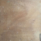HSP table: "Small corner of river with boat" early XX° monogrammed