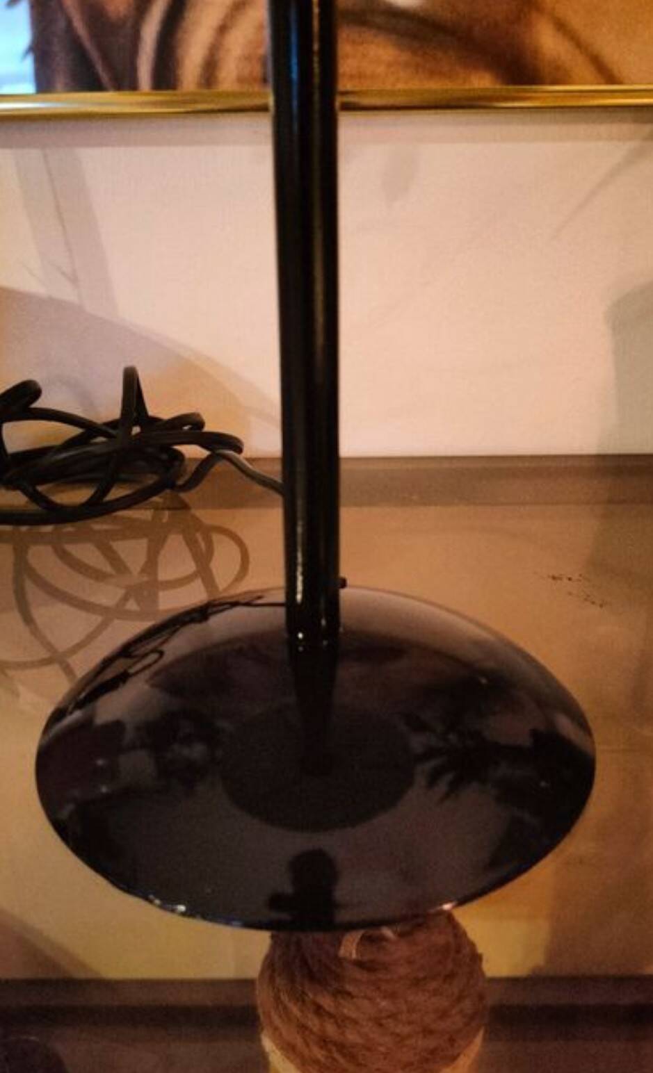 Galaxy black copper mushroom lamp Italy