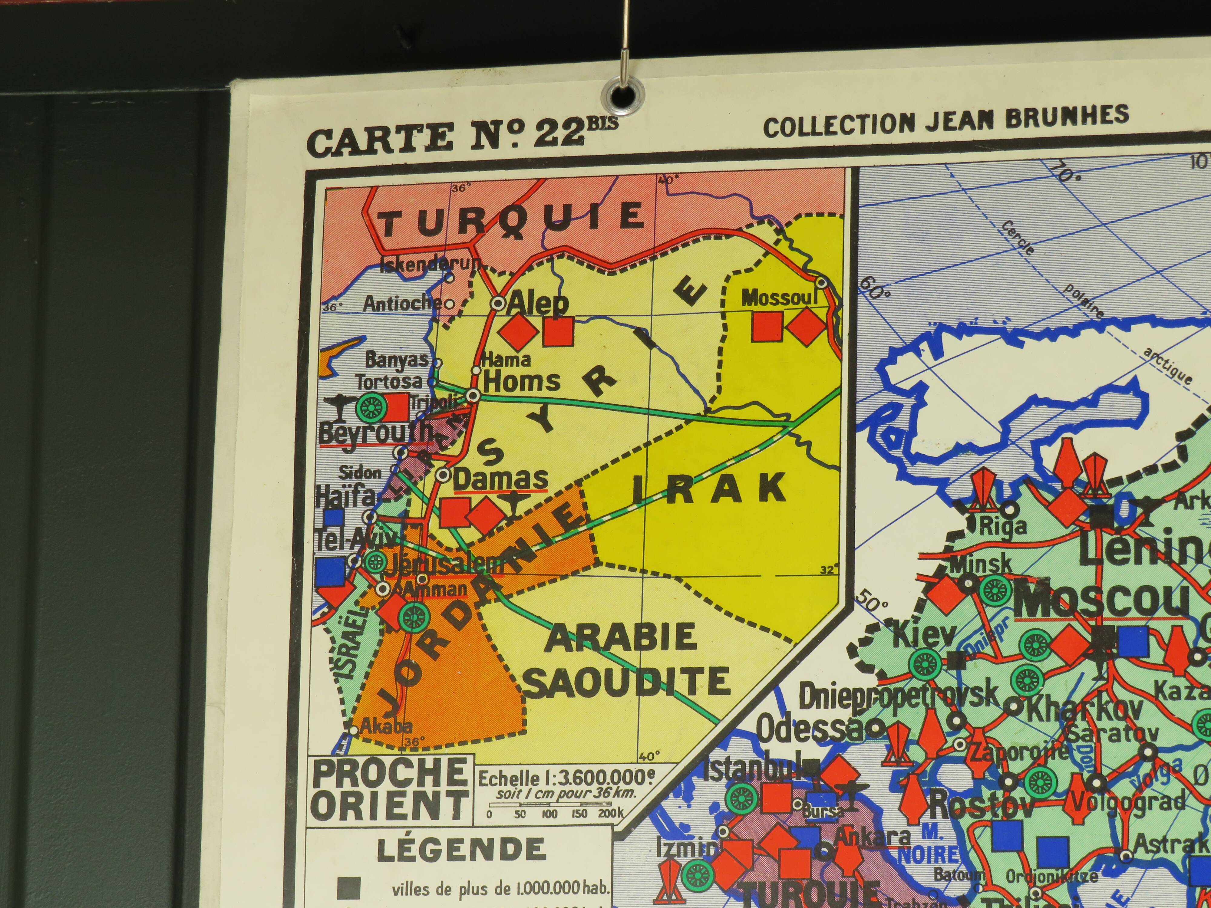 Old school map Asia No.22 - Jean Brunhes collection