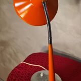 desk lamp 1960 to 70 orange slight signs of wear 42x26 good condition