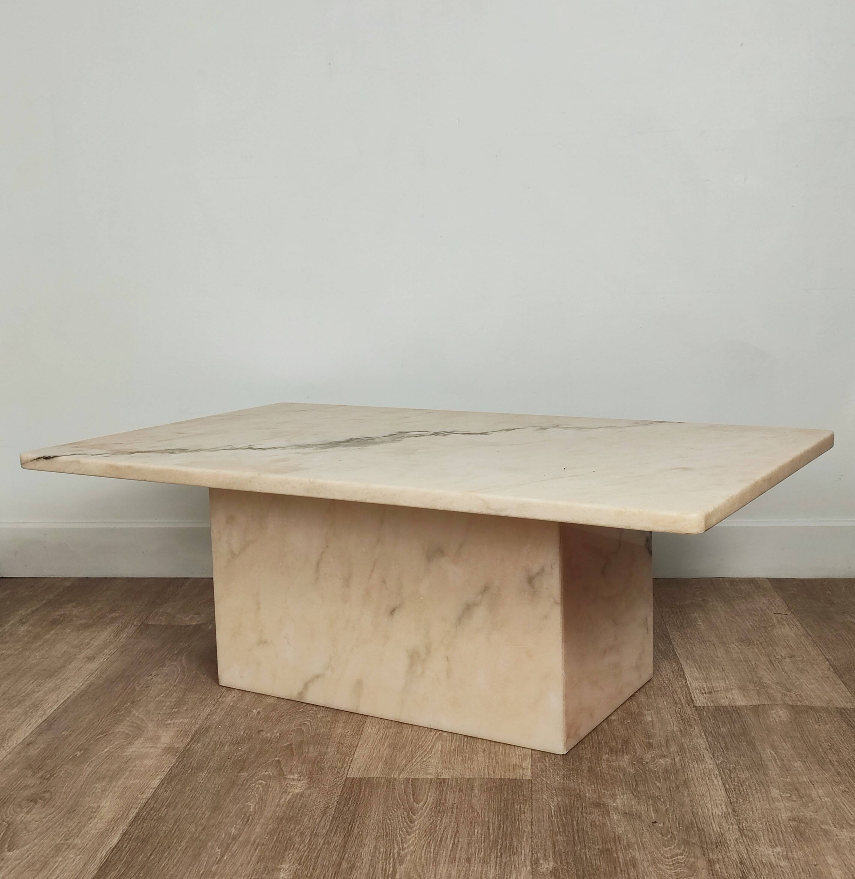 Marble coffee table
