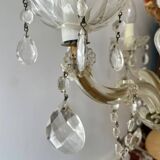 Bronze and glass tassel chandelier