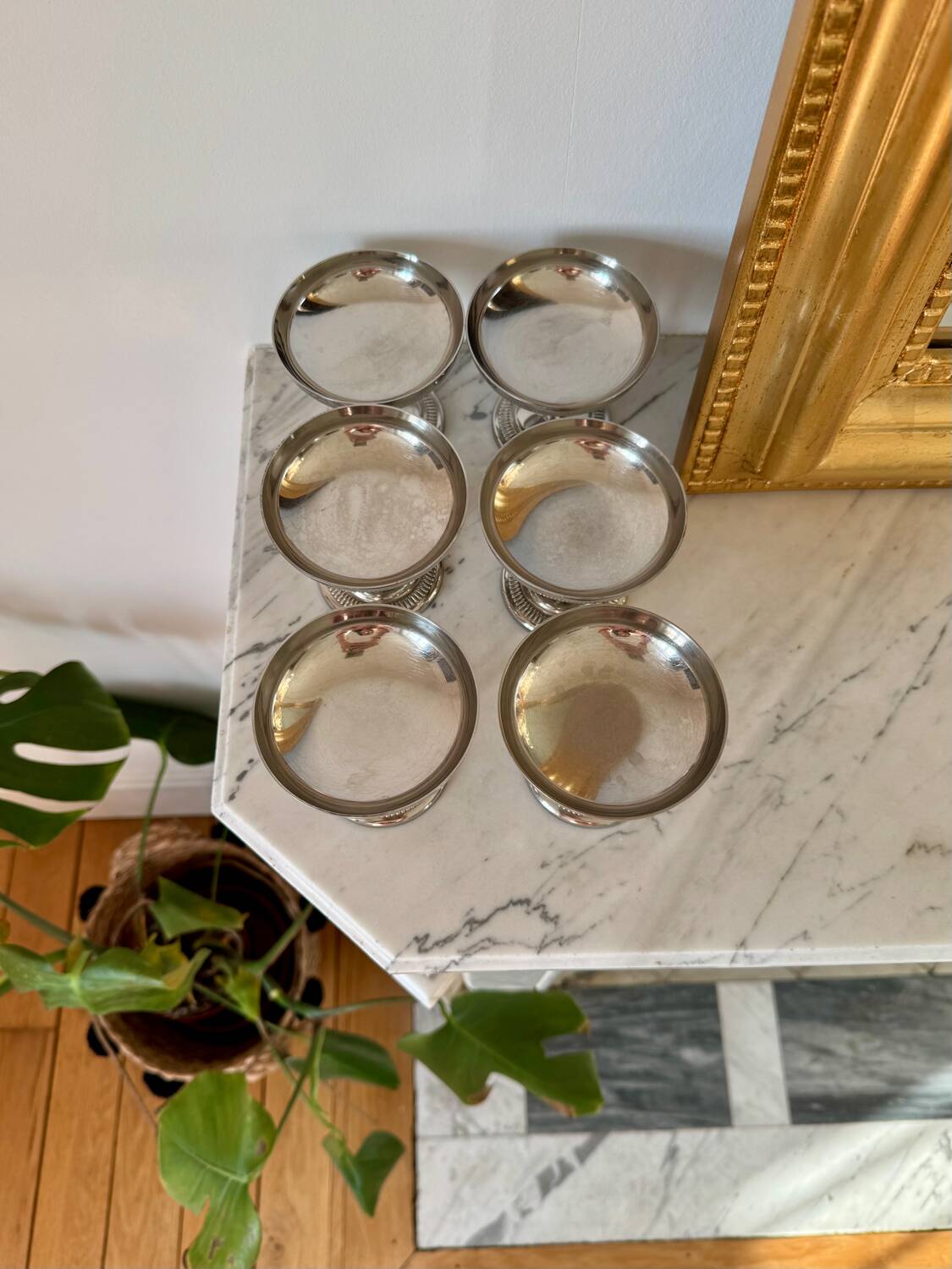 Lot de 6 coupes en inox