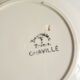 Set of 6 hollow plates Badonvillers chavillé vintage