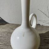White opaline glass soliflore vase