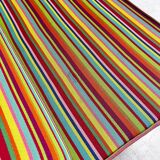 Compact sofa Eames Vitra Alexander Girard Miller stripe fabric