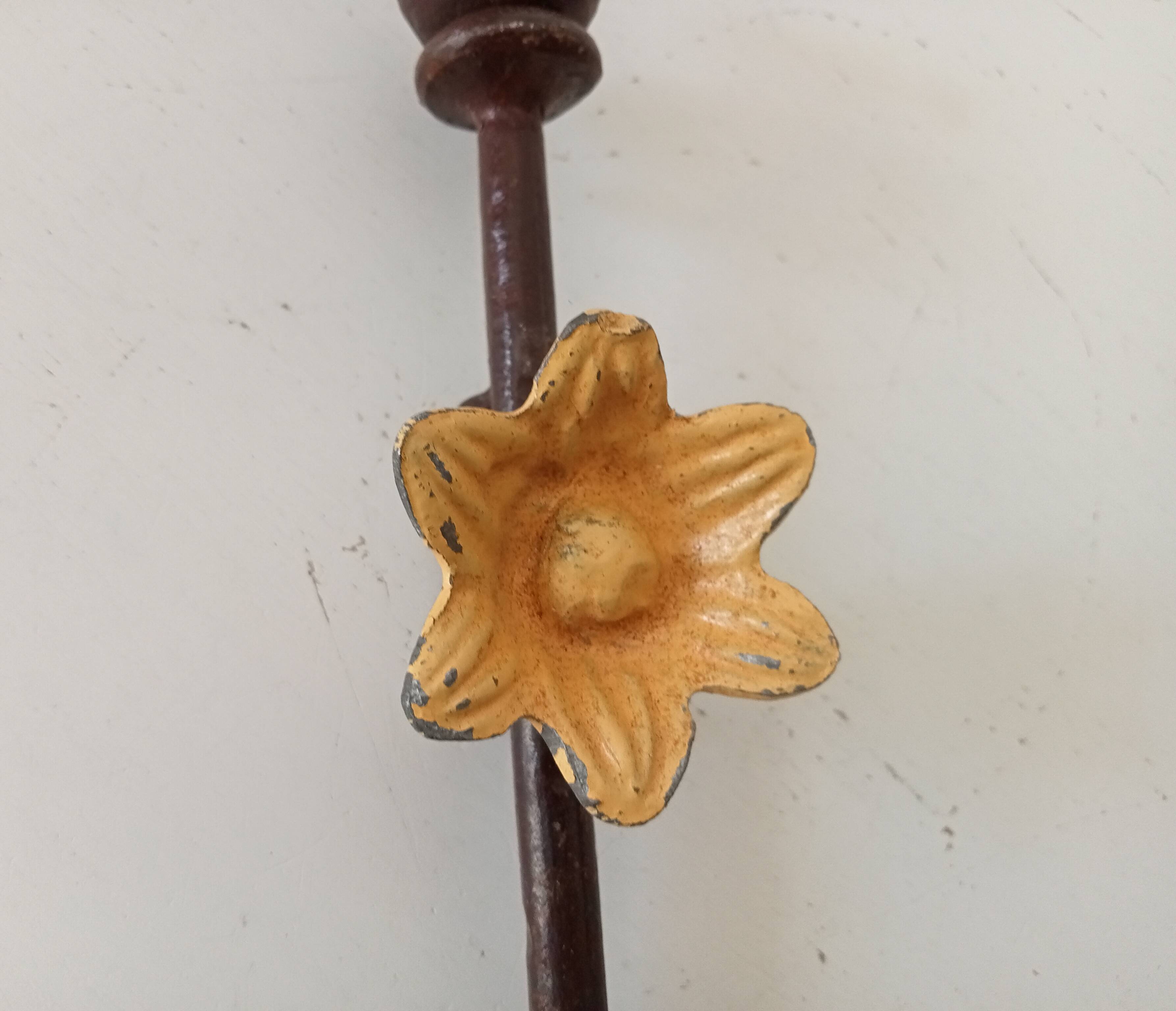 Vintage folk art wall coat rack