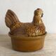 Ceramic hen, vintage zoomorphic terrine
