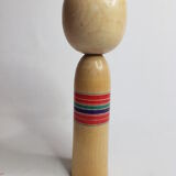 Vintage kokeshi doll, kimono pattern, 24.5 cm