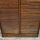 Solid oak curtain binder with honey patina