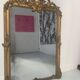 Louis XV style mirror in wood and gilded stucco, 19th century