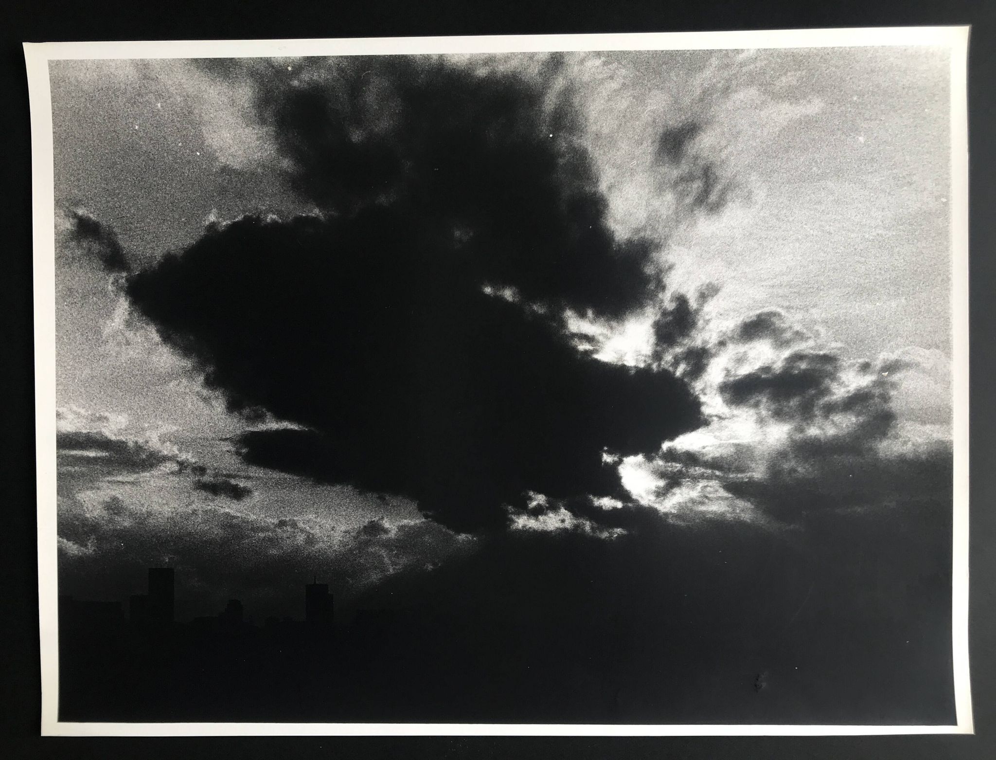 Rosine nusimovici, untitled (cloud iii), c 1980. black and white silver print