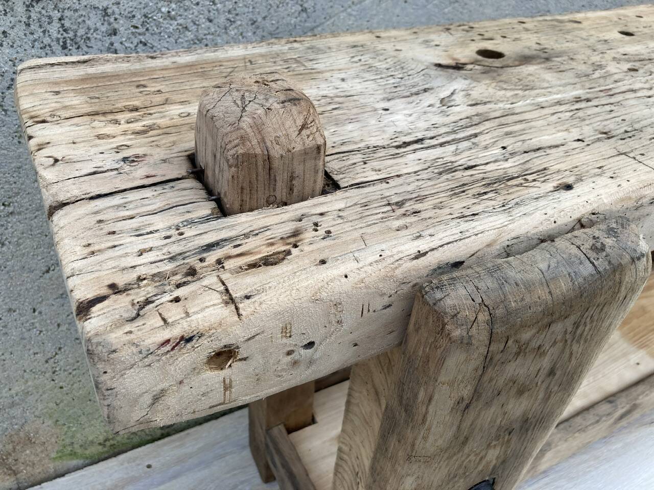 Old small carpenter's workbench