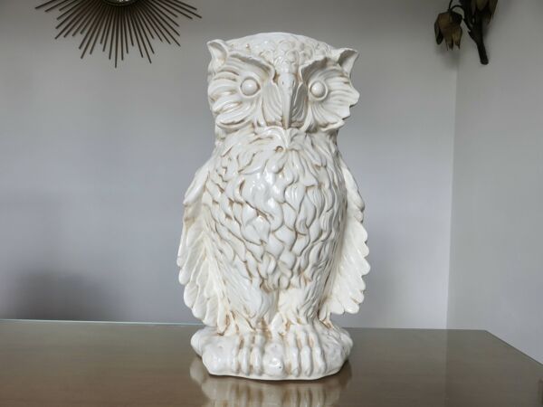 Porte parapluie en céramique made in Italy ''hibou'' ou ''chouette'' 1960- 1970