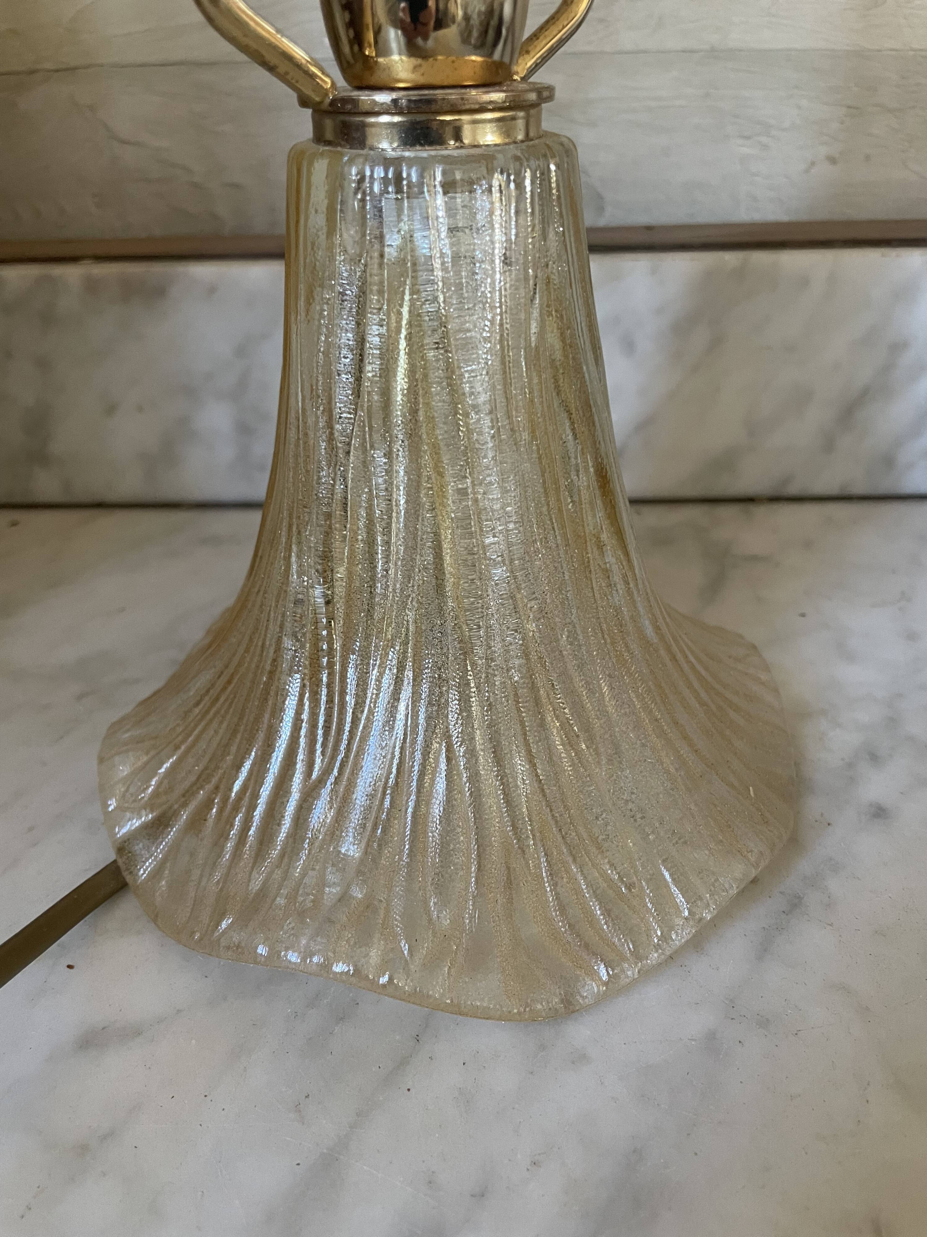 Vintage Murano glass lamp