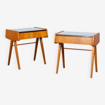 Paire de tables de chevet attribuées à Frantisek Jirak, 1970