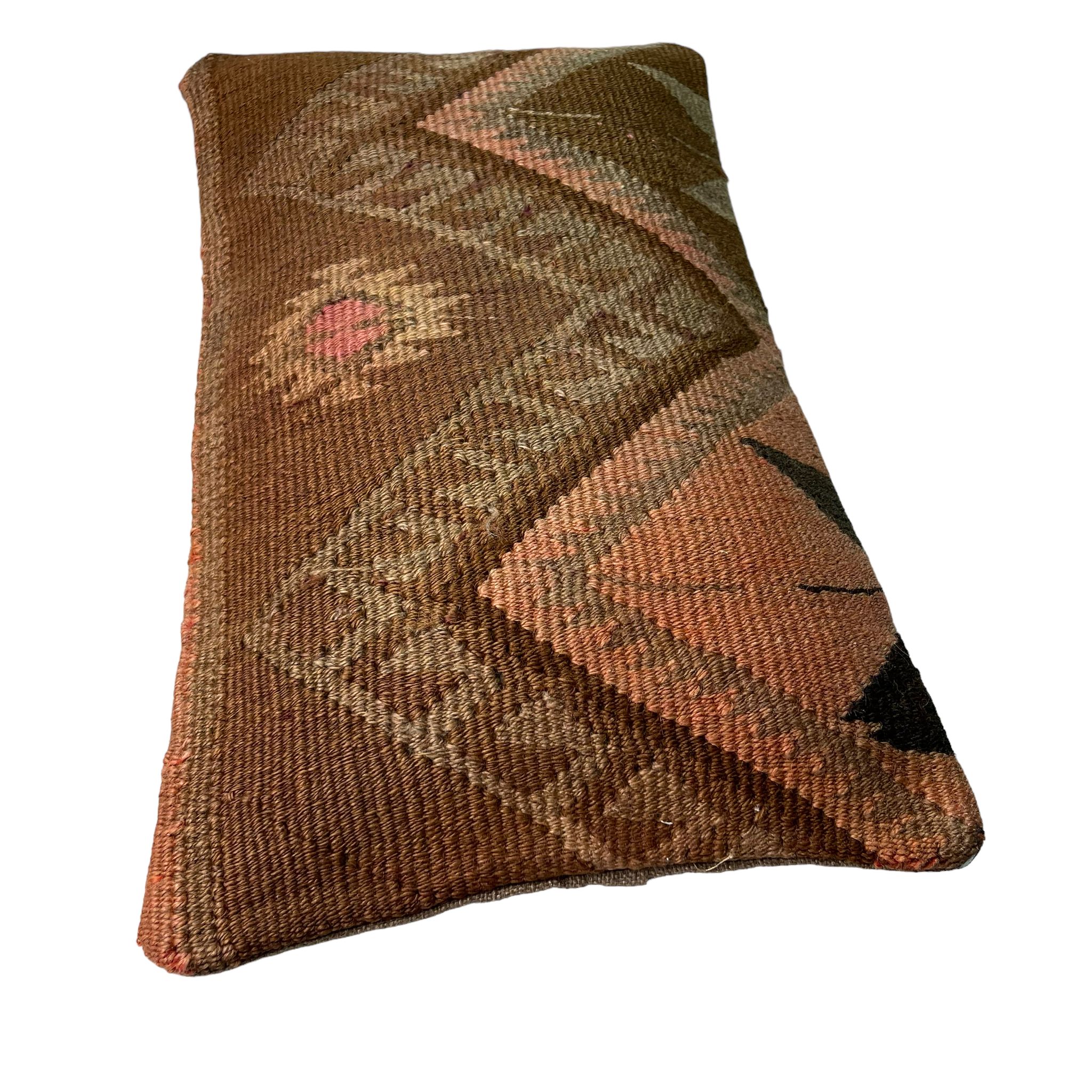Housse de coussin vintage turque faite à la main, 30 x 50 cm