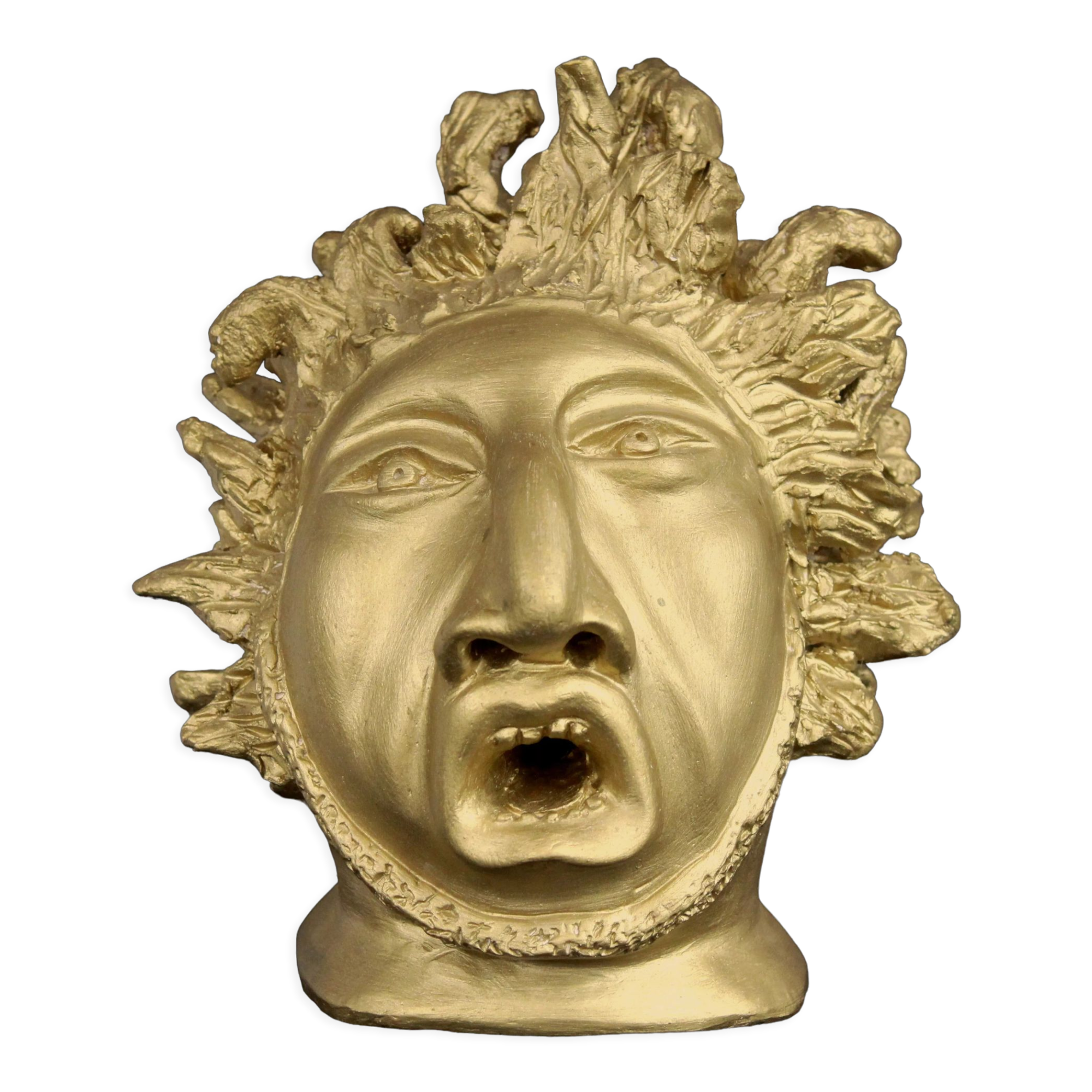 Head plaster gold paint