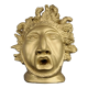 Head plaster gold paint
