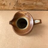 Ancien pichet keraluc grès marron beige made in france vintage