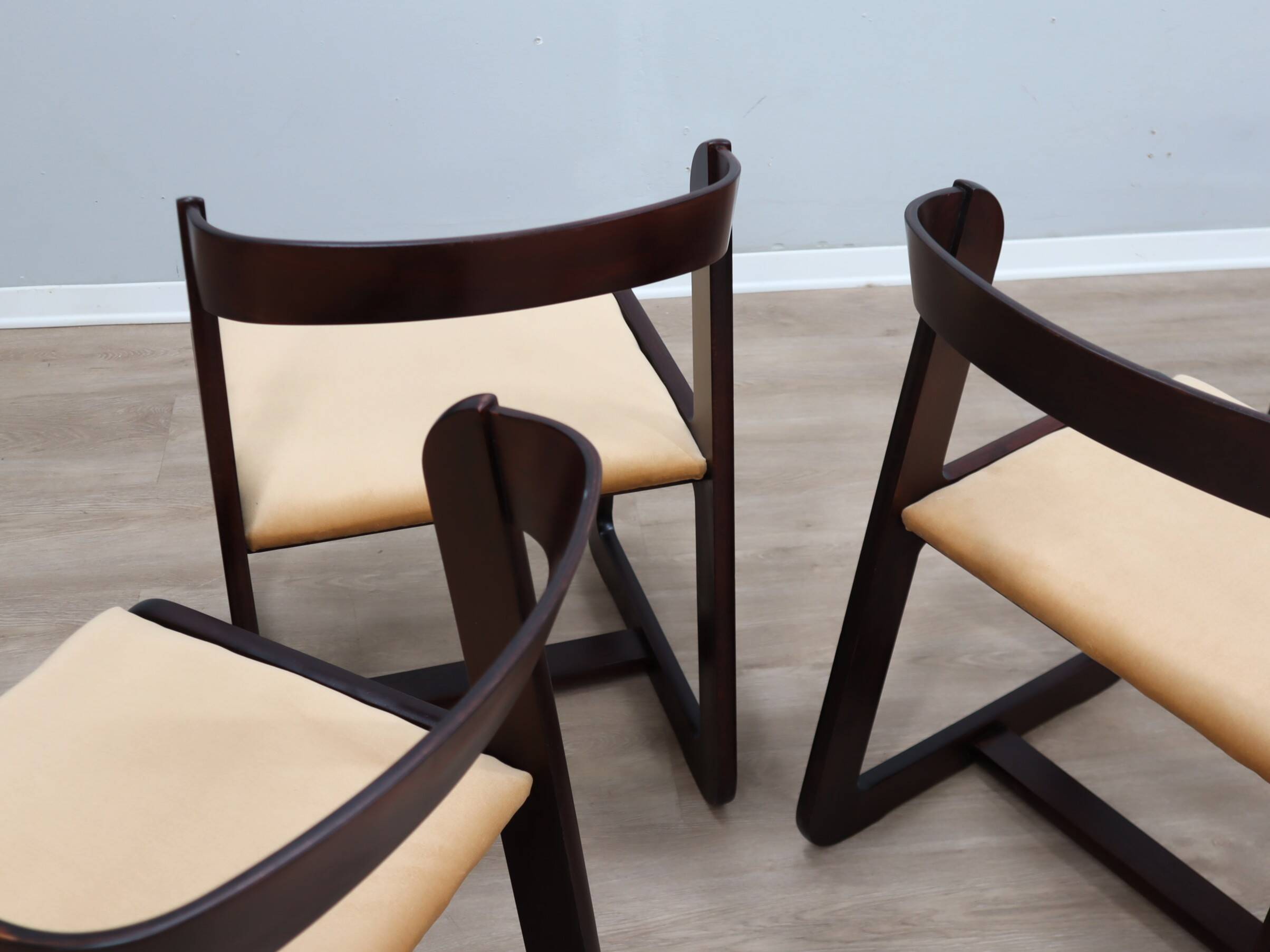 6 chaises de salle à manger Mario Sabot, Italie années 1970