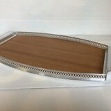 Openwork metal formica tray