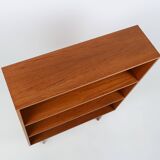 French vintage teak bookcase with 2 shelves from the 1960s